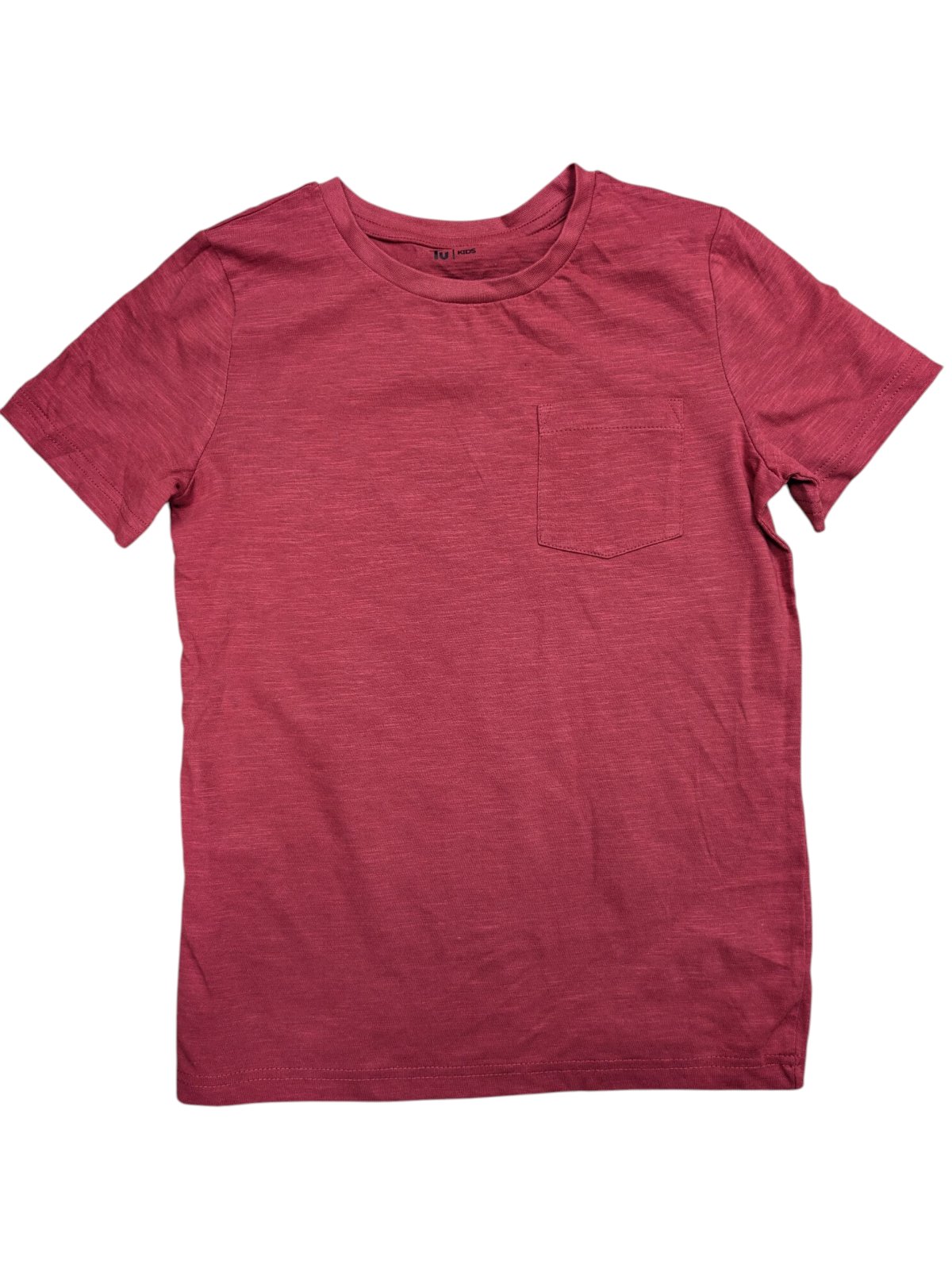 Tmavě červené žíhané triko pro kluky outlet TU