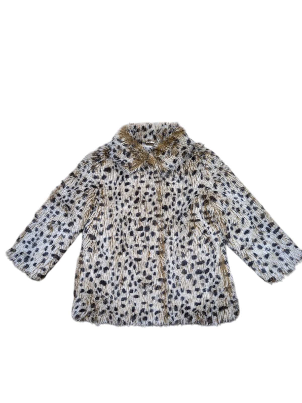 Chlupatá bunda se vzorem pro holky secondhand M&S