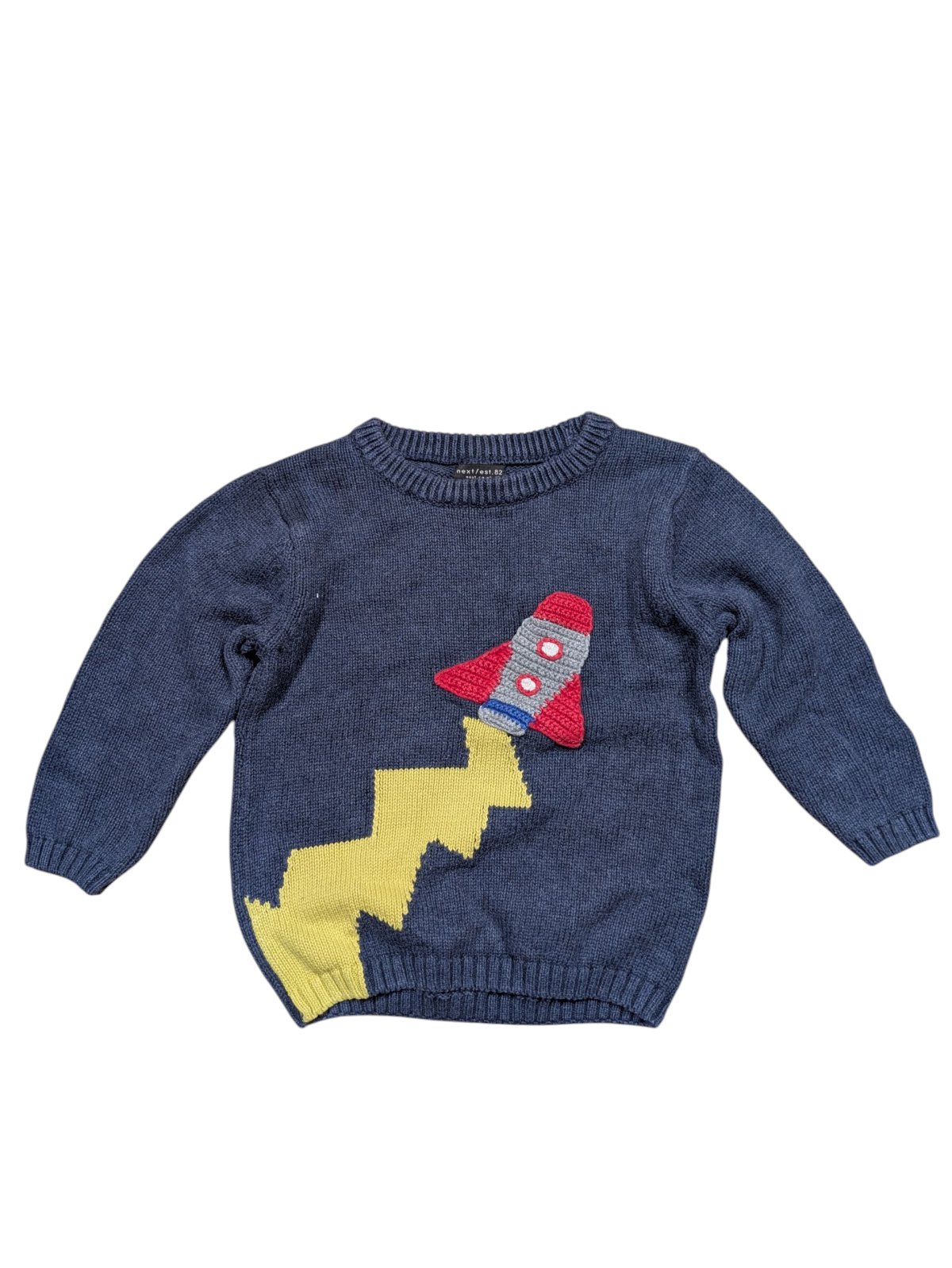 Tmavý svetr s obrázkem pro kluky secondhand Next