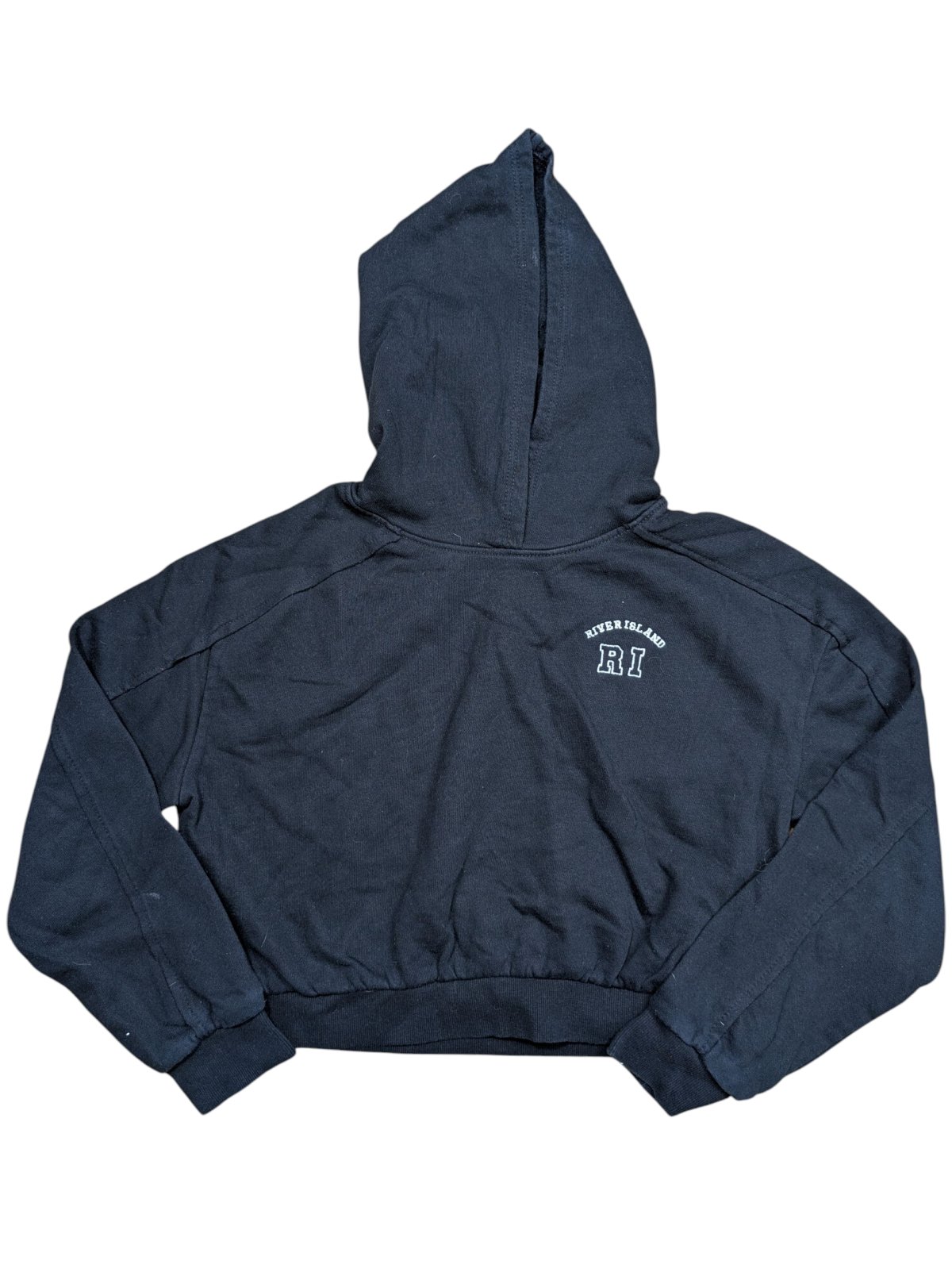 Černá crop mikina pro holky secondhand River Island