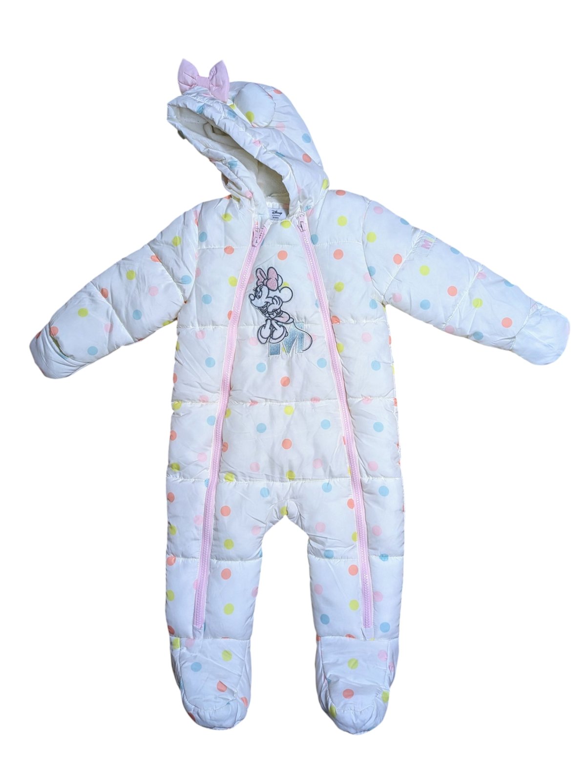 Puntíkovaná zimní kombinéza pro holky secondhand Disney