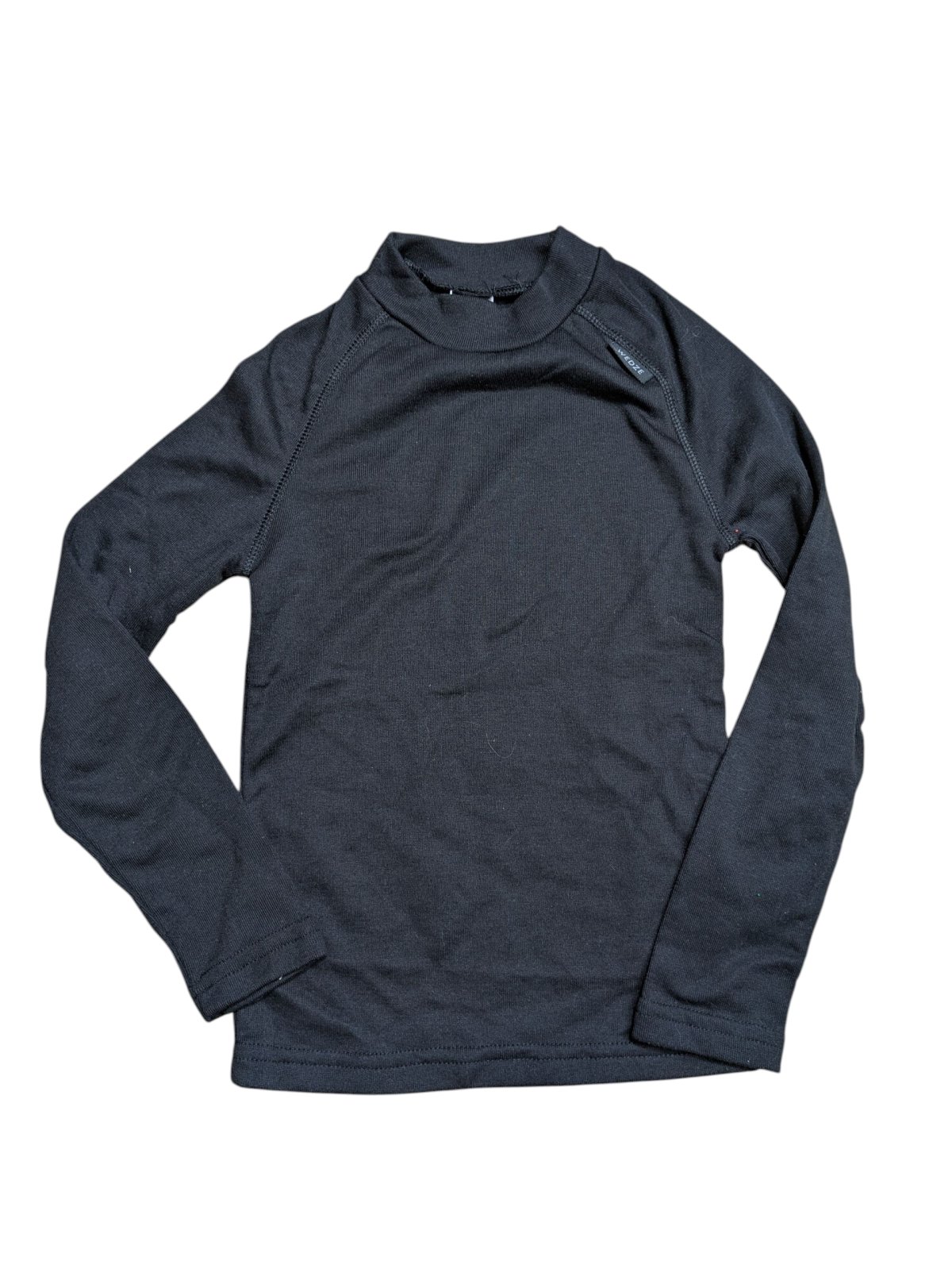 Černé elastické sportovní triko secondhand Decathlon