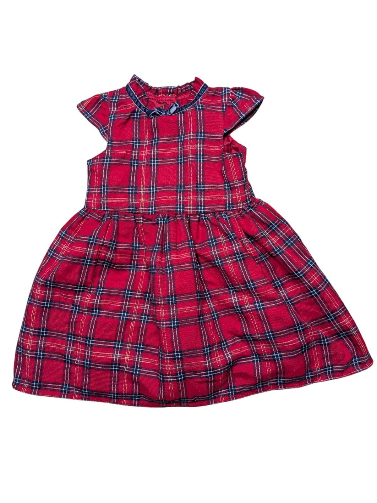 Červené kostkované šaty pro holky secondhand Primark