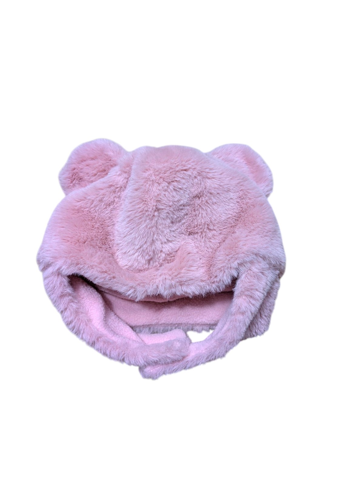 Růžová čepice na zapínání pro holky secondhand Nutmeg