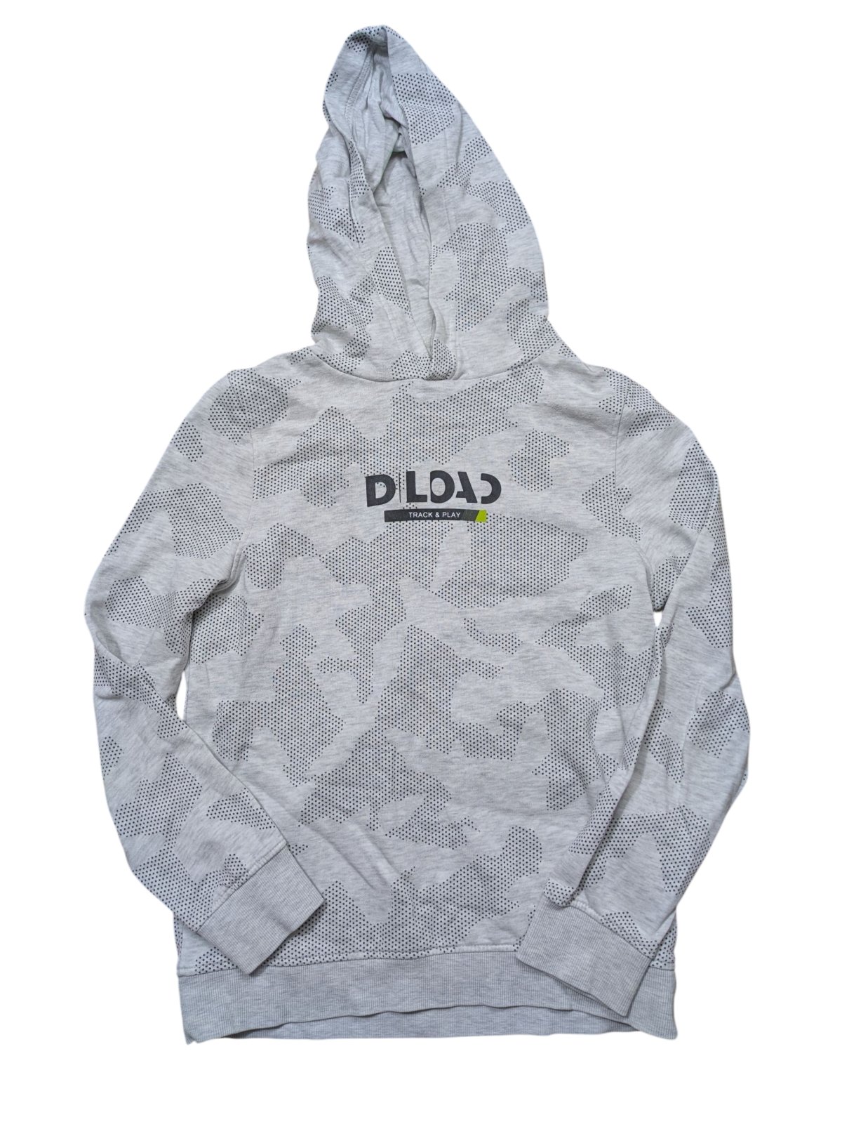 Šedá mikina se vzorem pro kluky secondhand C&A