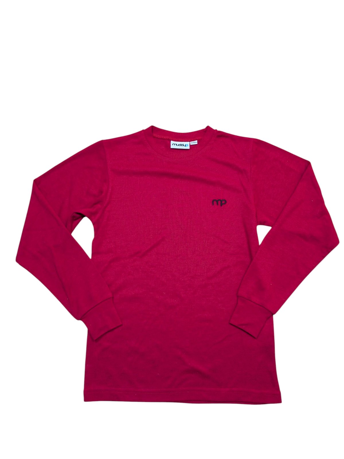 Červené triko pro holky s dlouhým rukávem secondhand Muddup