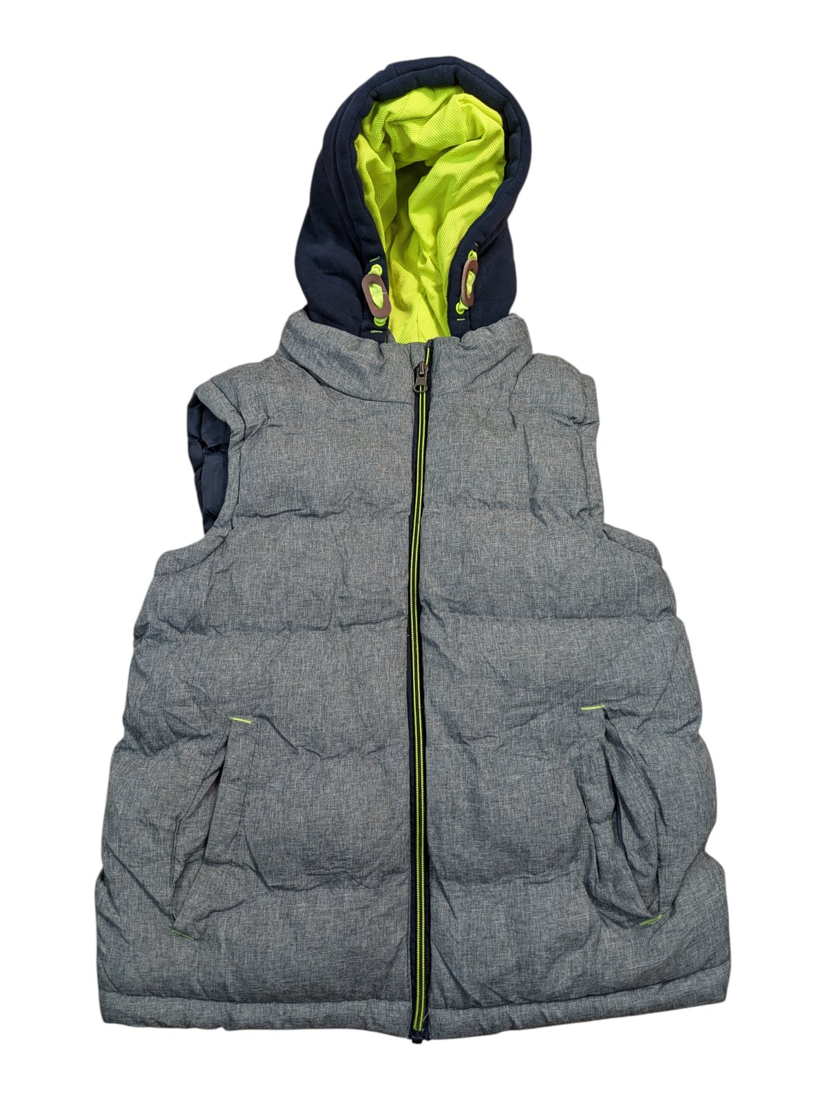 Teplá šedá vesta s kapucí pro kluky secondhand Primark