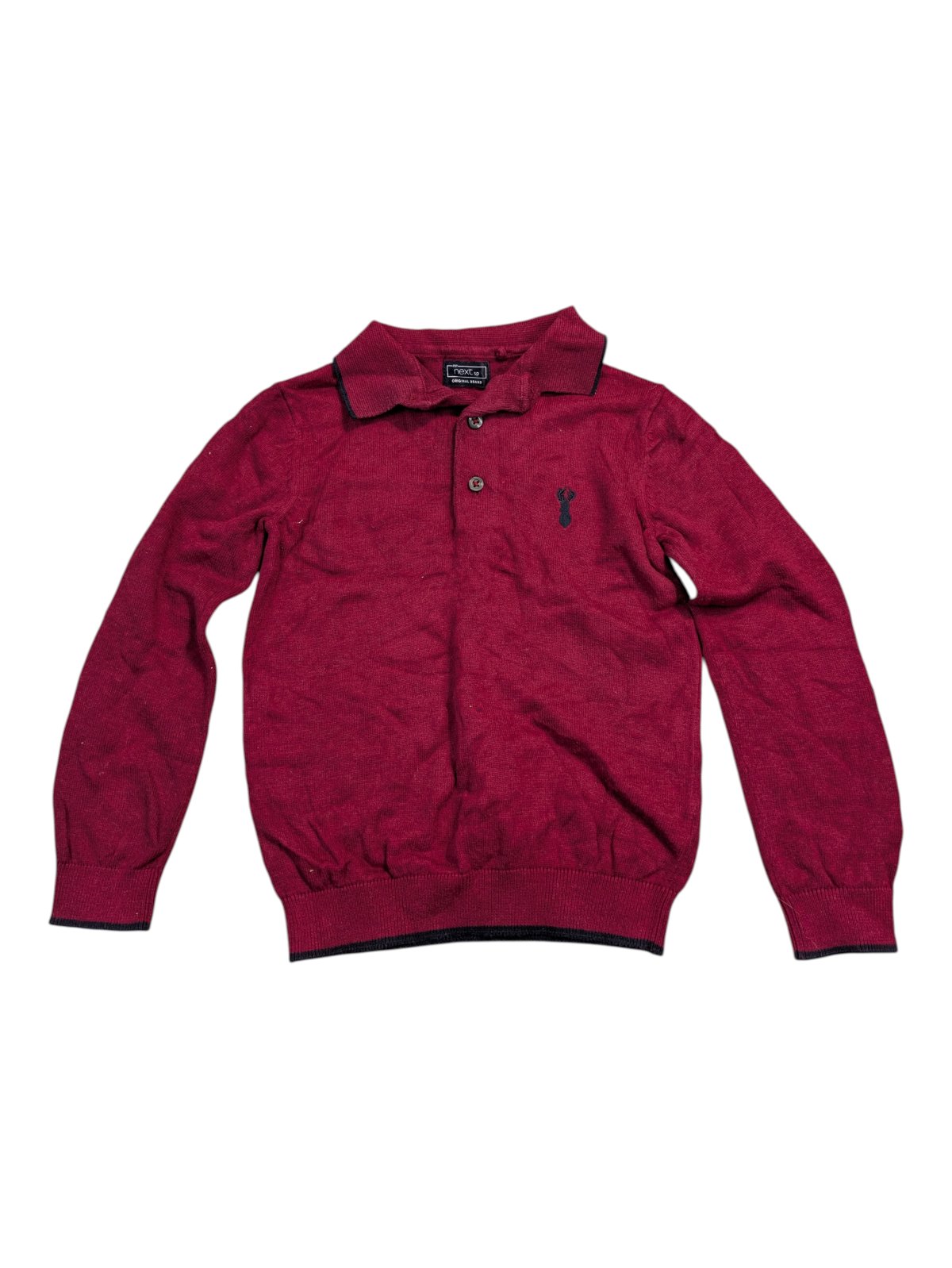 Vínový svetřík pro kluky secondhand Next