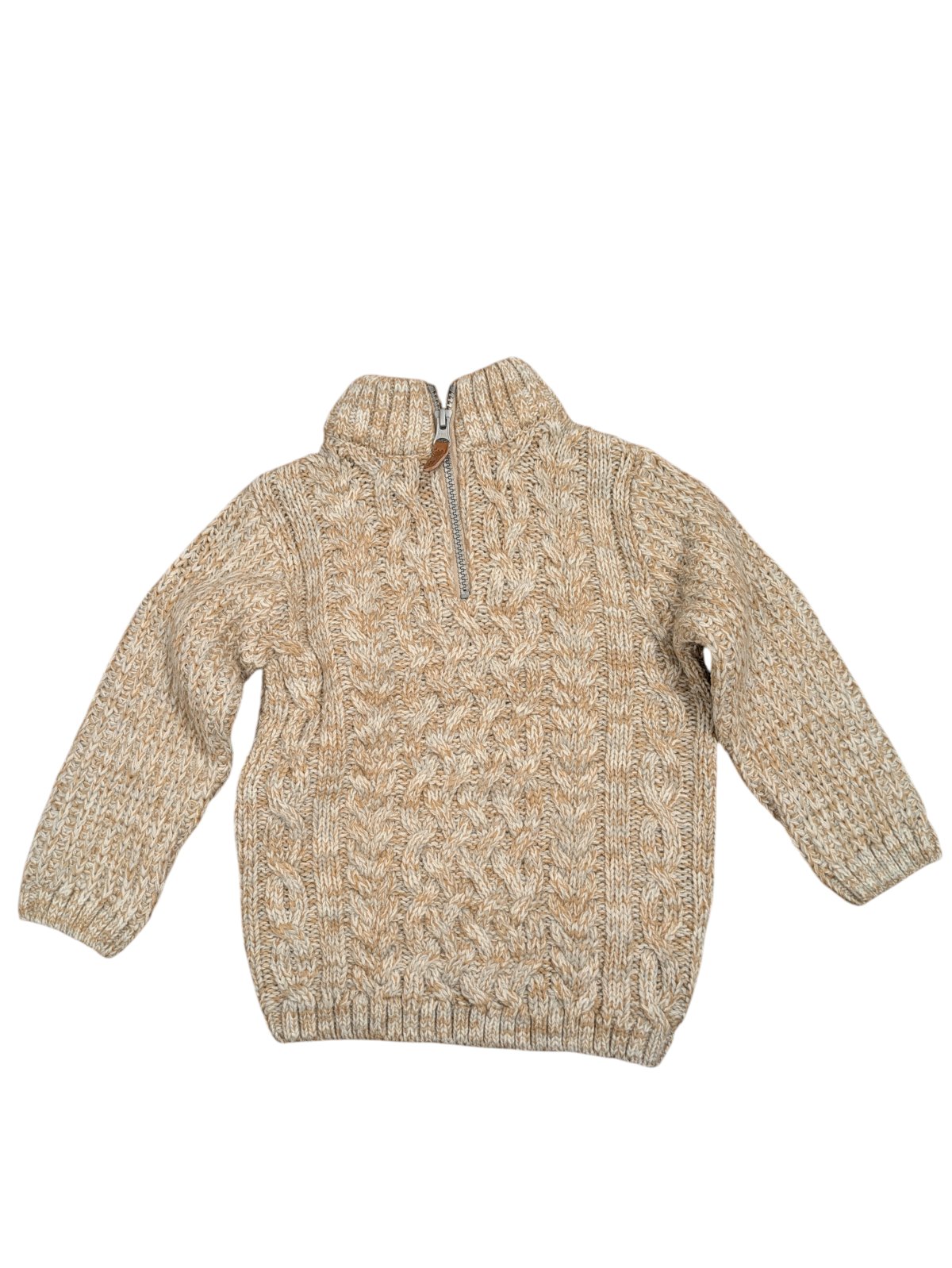 Béžový teplý svetr pro kluky secondhand