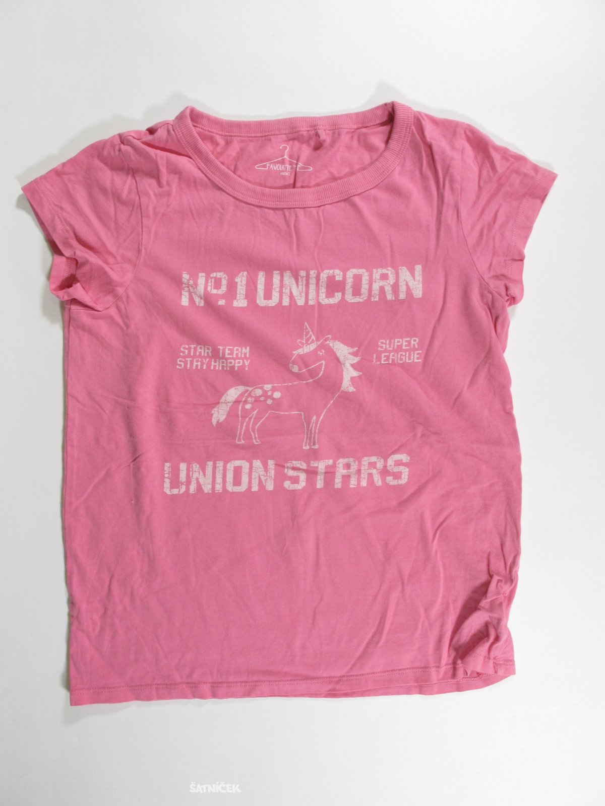 Růžové triko pro holky secondhand