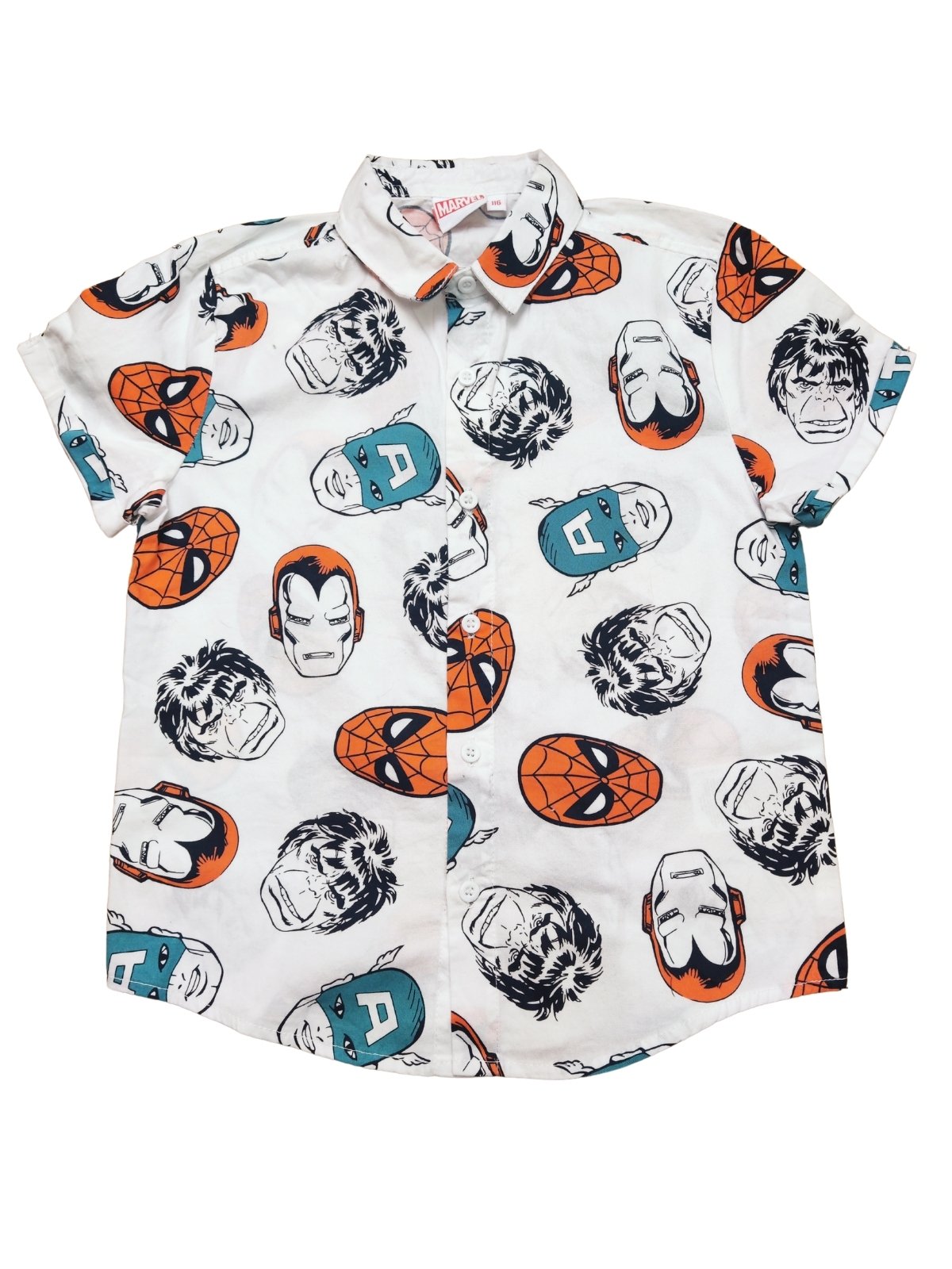 Košile bílá kr. rukáv Marvel outlet