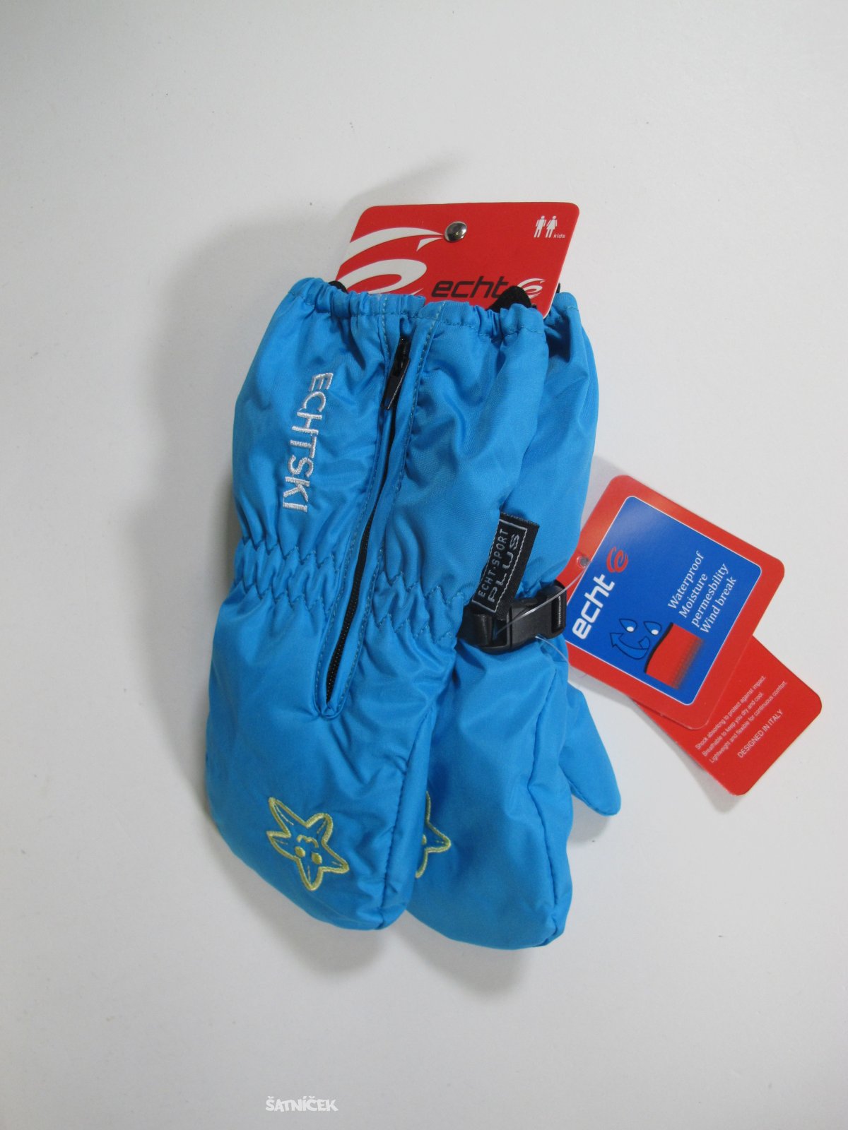Modré zimní rukavice pro děti s palečkem  nové