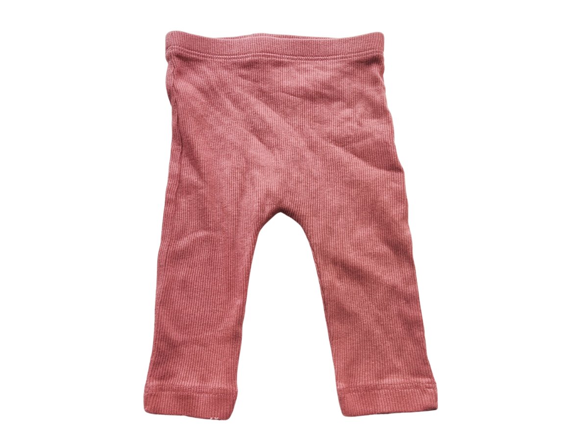 Elasťáky růžové žebrované pro holky secondhand