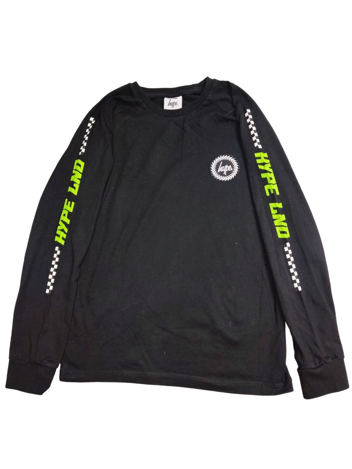 Černé triko se závodními pruhy pro kluky secondhand Hype