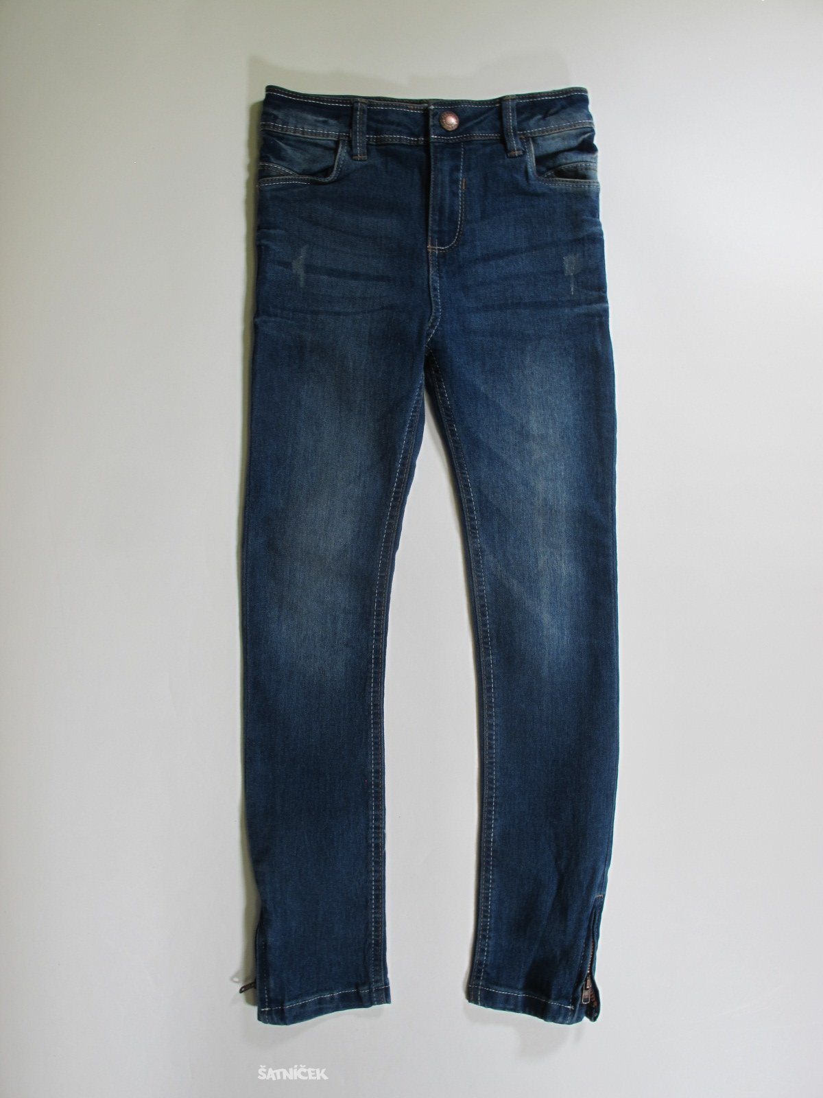 Modré kalhoty  pro holky secondhand