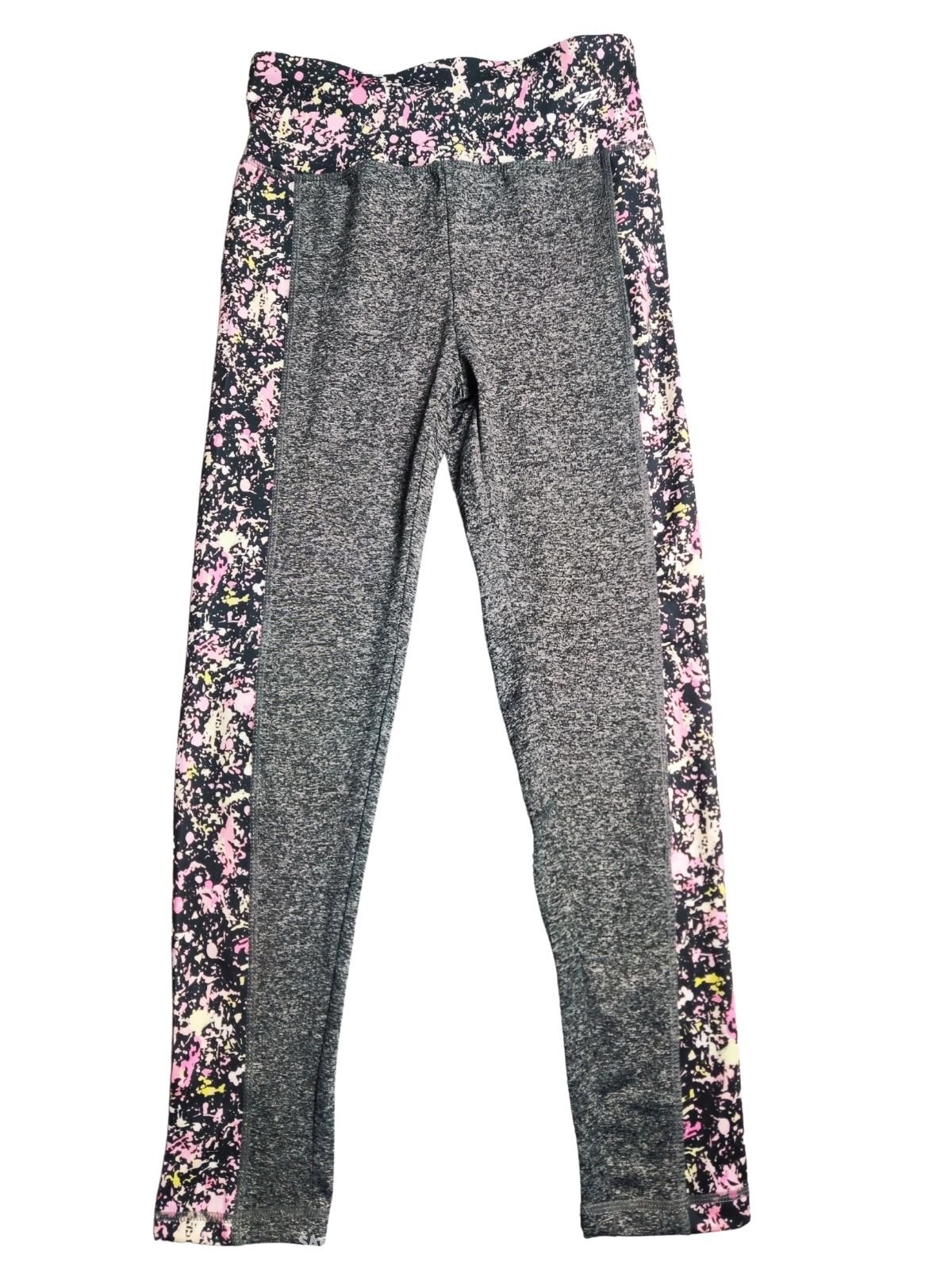 Šedé elasťáky s barevným vzorem pro holky outlet Primark