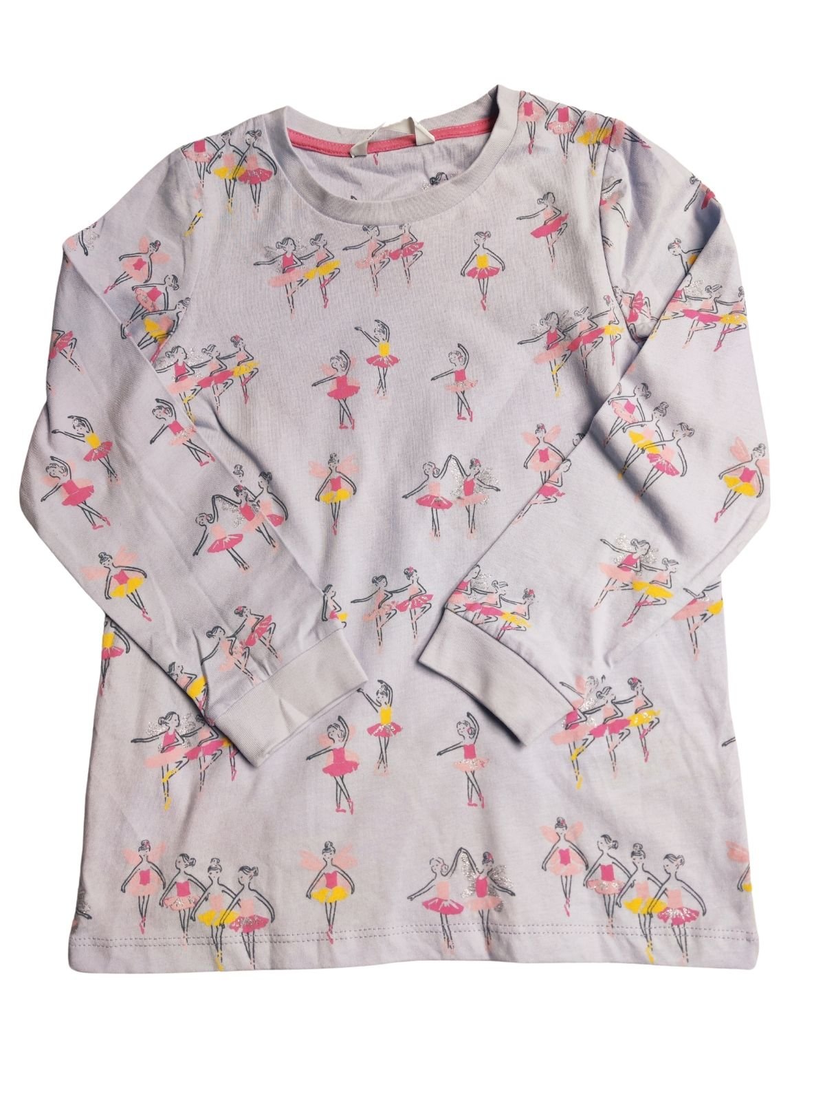 Fialové triko s baletkami pro holky secondhand M&S
