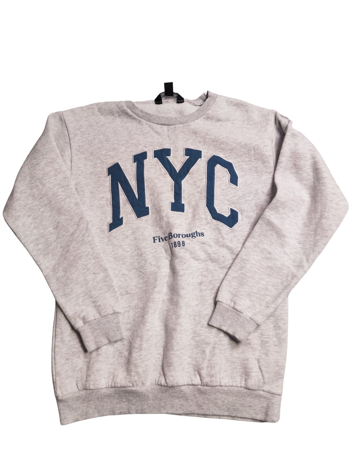 Šedá mikina pro kluky NYC secondhand New Look