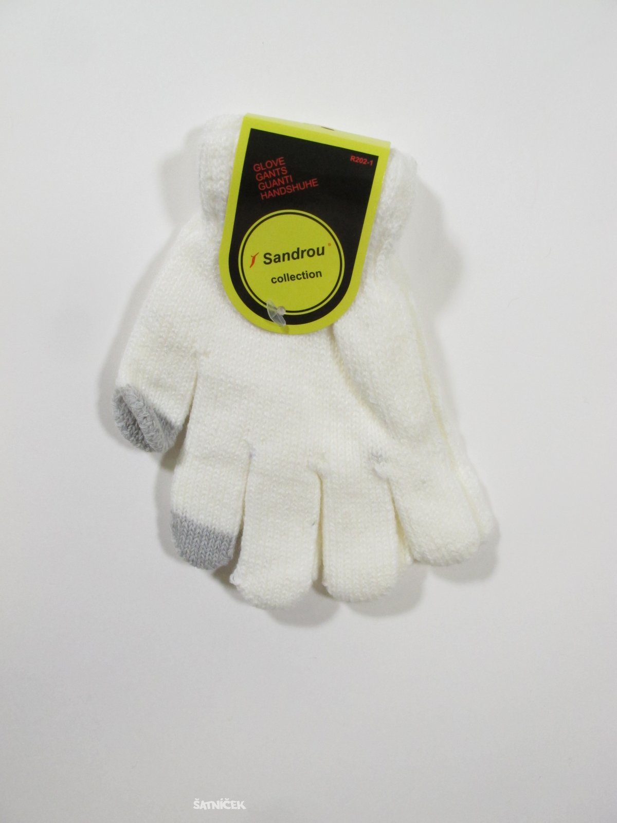 Prstové rukavice  pro holky nové bílé