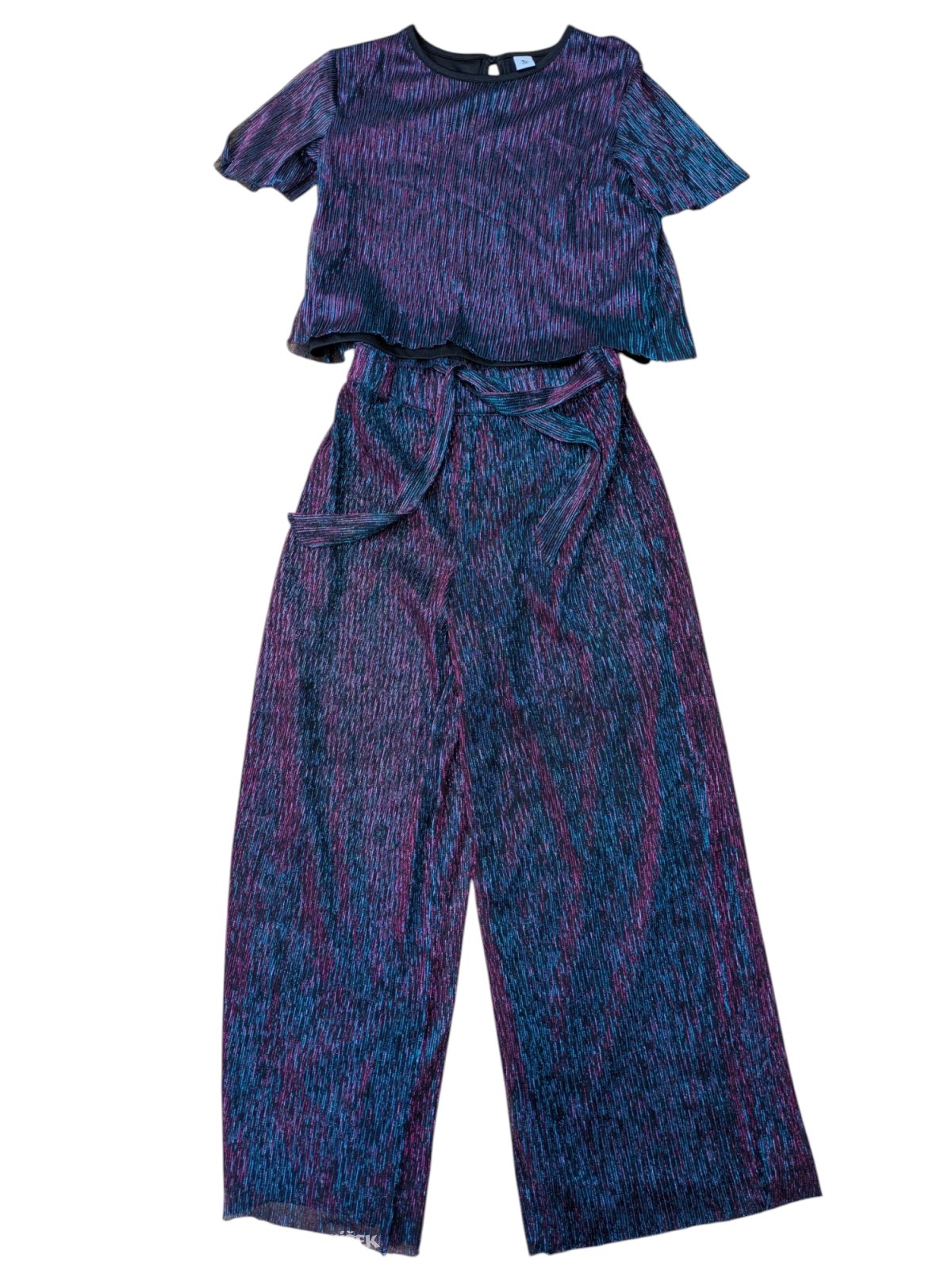 modro růžový set triko + kalhoty pro holky secondhand Tu