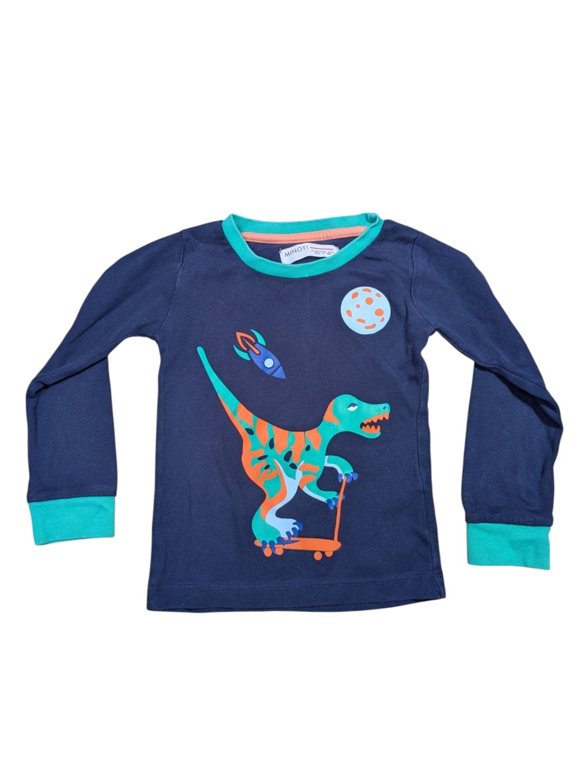 Tmavé mikina slabá s dinosaurem pro kluky secondhand Minoti