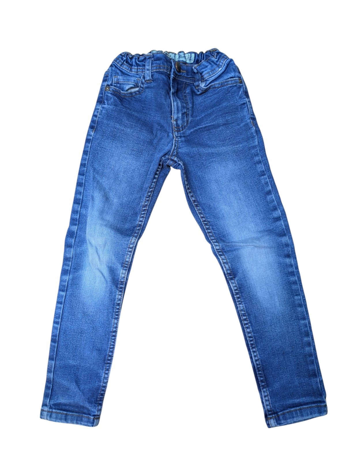 Tmavě modré džíny pro kluky s gumou v pase secondhand Primark