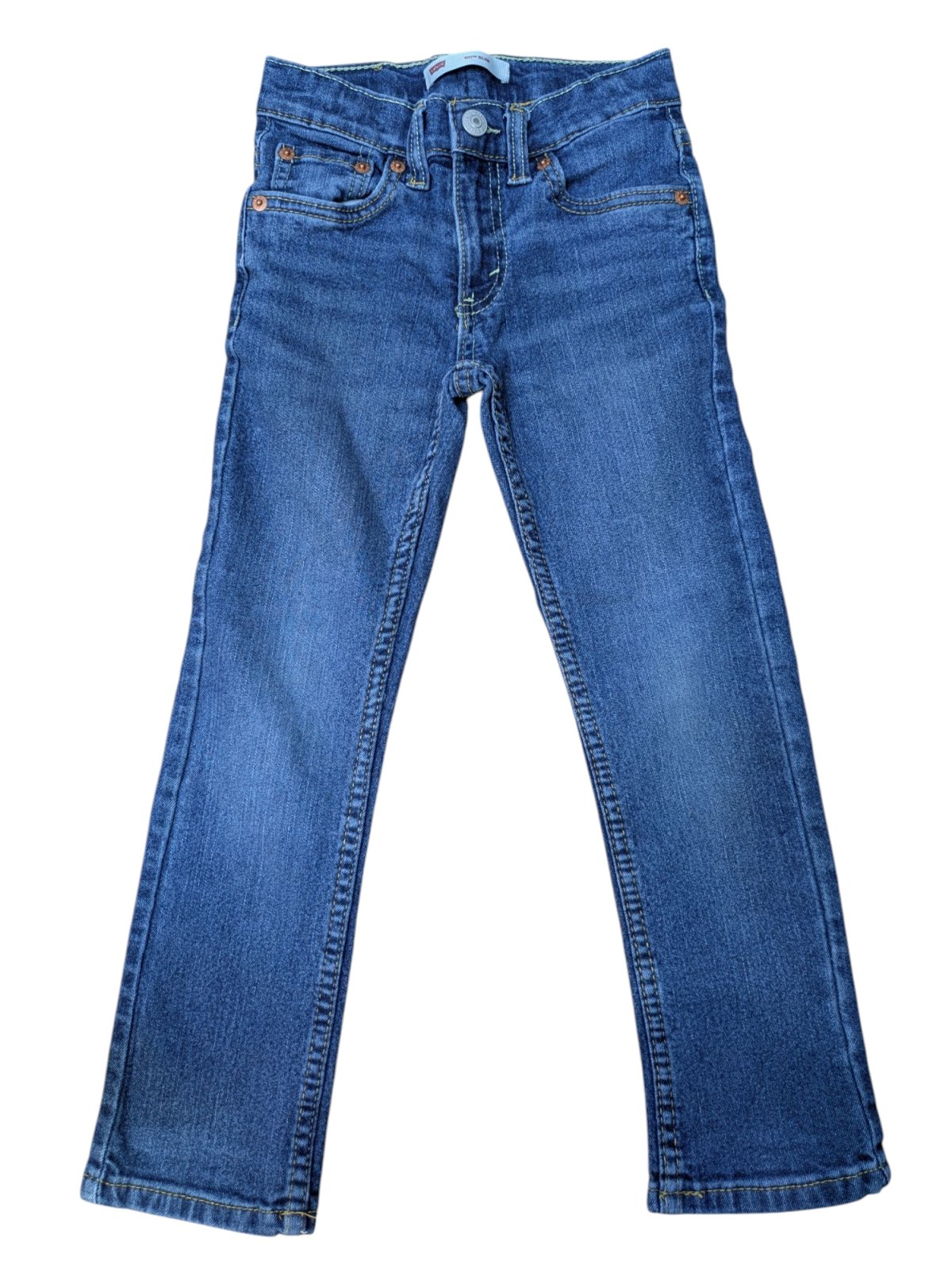 Tmavě modré džíny slim pro kluky secondhand Levis