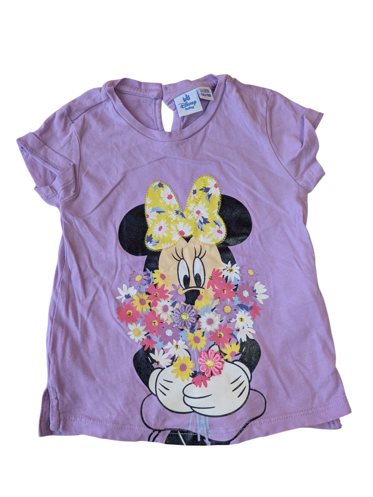 Fialové triko s obrázkem pro holky secondhand Disney