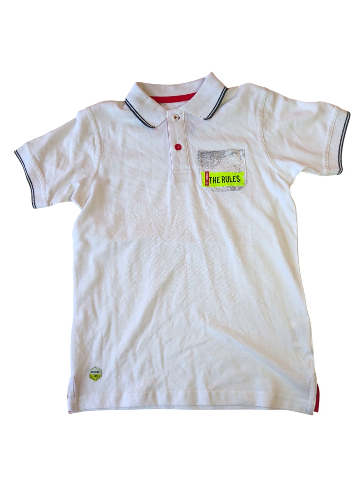 Bílá polokošile s kapsičkou pro kluky secondhand Be Board
