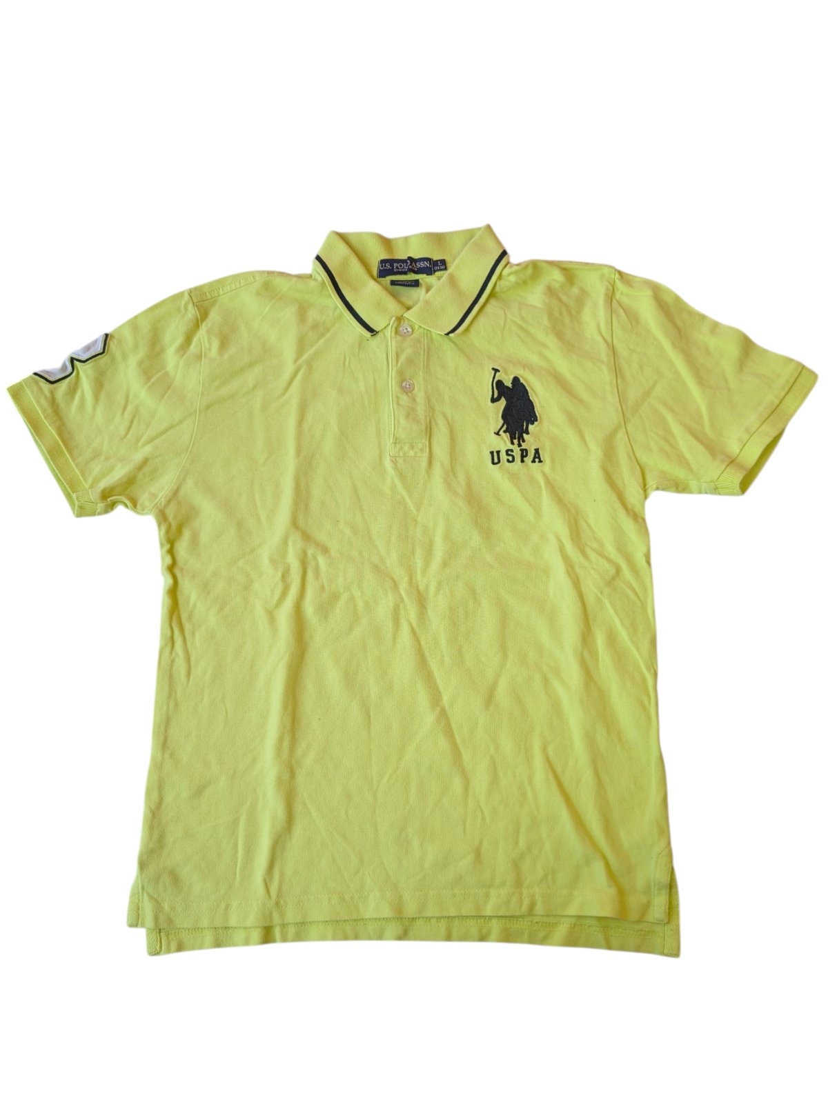 Žlutá polokošile pro kluky secondhand US Polo ASSN