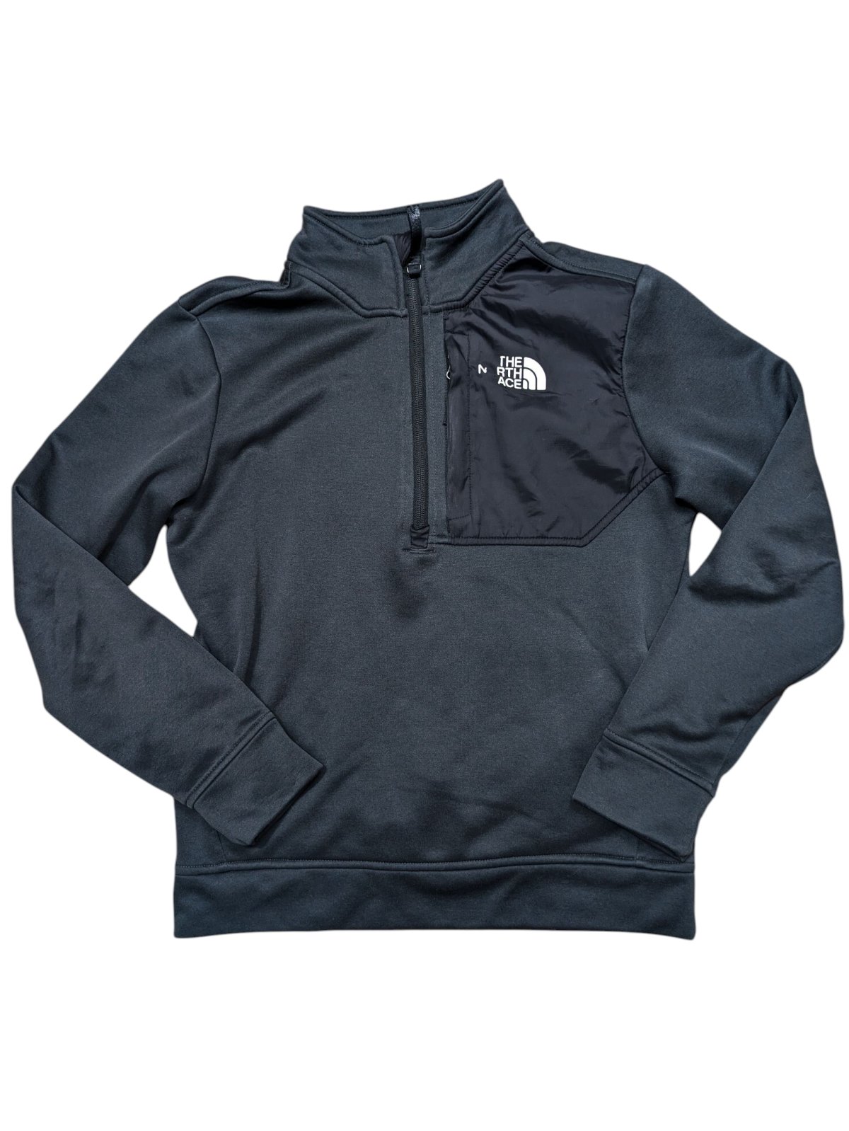 Tmavá sportovní mikina pro kluky secondhand The North Face