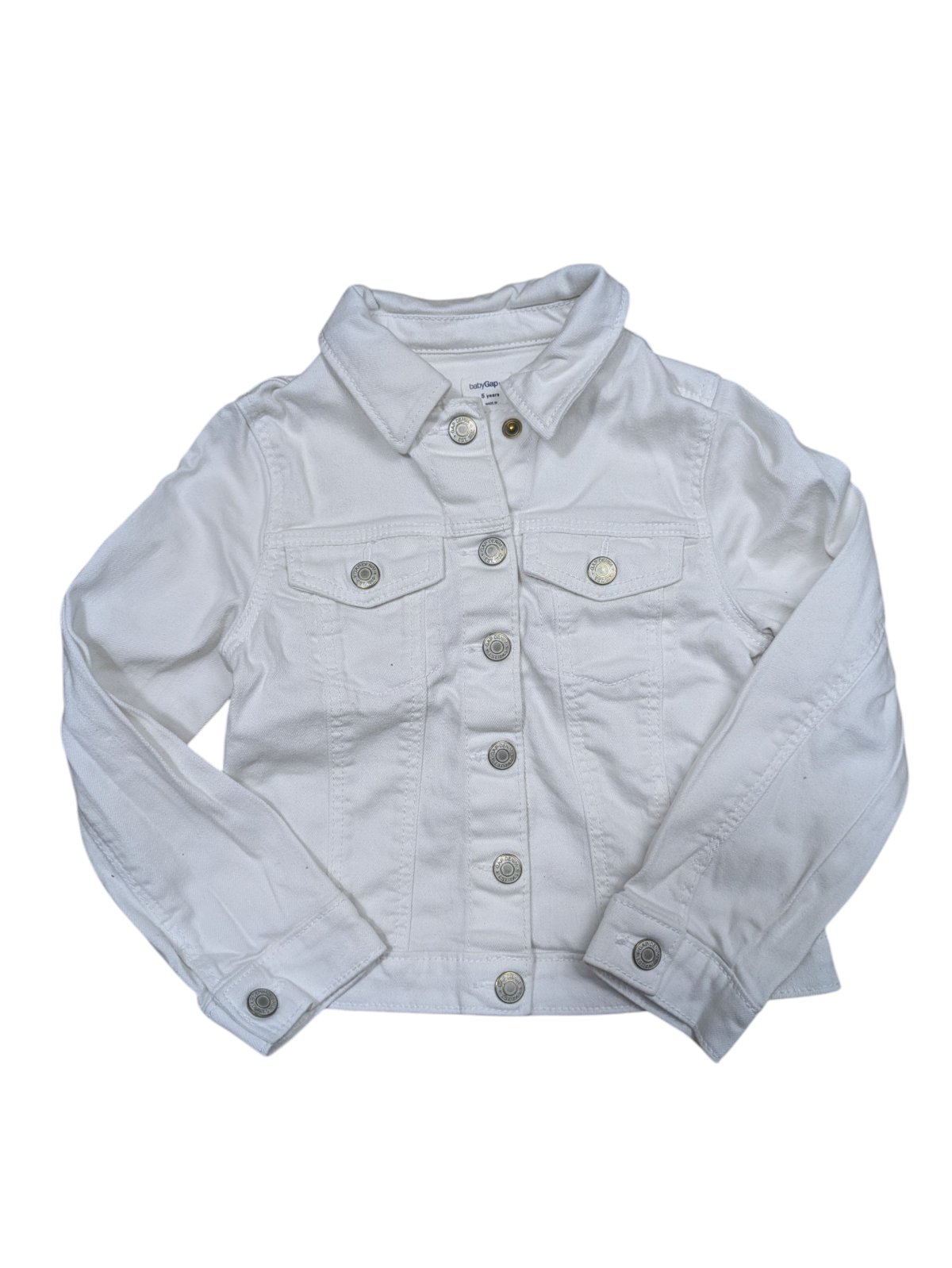 Bílá džínová bunda pro holky secondhand Gap