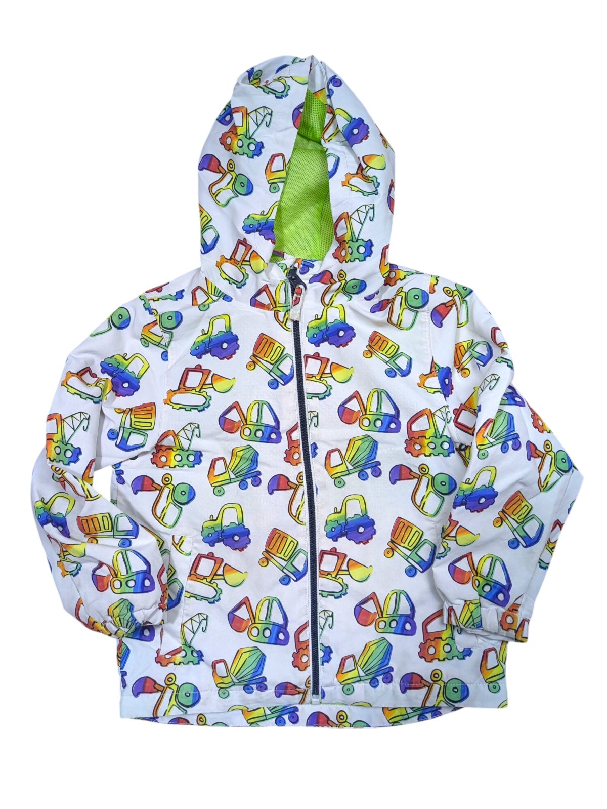 Bílá bunda s obrázky pro kluky secondhand Next
