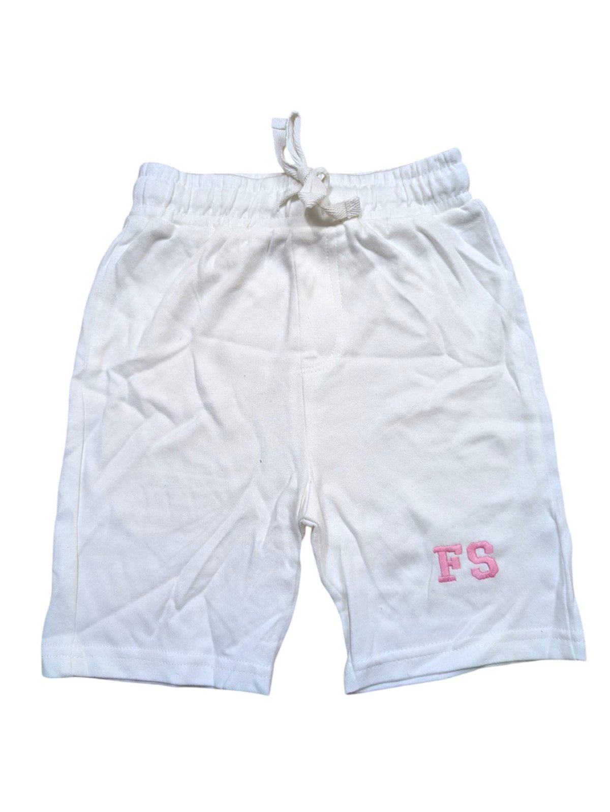 Bílé kraťasy s nápisem pro holky secondhand 