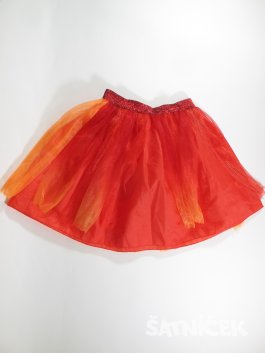 Sukně pro holky na karneval červeno oranžová secondhand