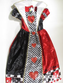 Šaty na karneval pro holky  červeno bílo černé outlet 