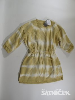 Mikinové šaty dl rukáv pro holky batikované outlet 