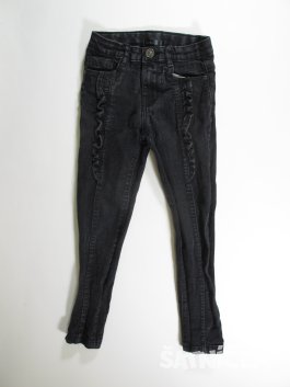 Černé  džínové kalhoty  pro holky secondhand