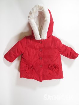 Zimní červená  bunda  pro holky secondhand