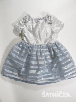 Modreo stříbrné šaty  pro holky   secondhand