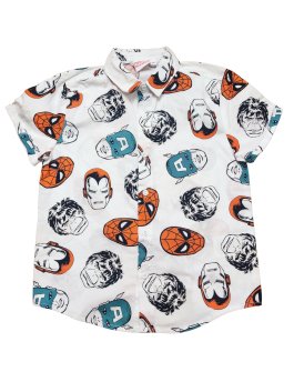 Košile bílá kr. rukáv Marvel outlet