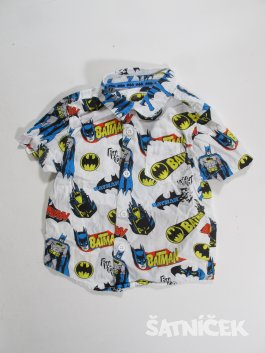Košile bílá batman pro kluky secondhand