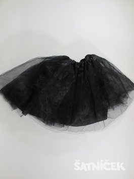Černá tylová sukně na karneval