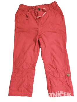 Červené kalhoty pro kluky na knoflík secondhand John Lewis