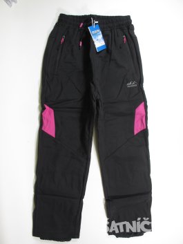 Softshellové kalhoty  černo růžové nové