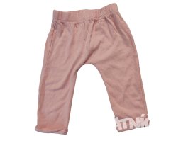 Růžové kalhoty s gumou pro holky secondhand F&F