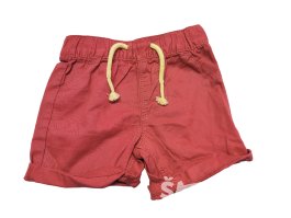 Hnědo červené kraťasy na šňůrku pro kluky outlet Baby