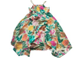 Letní šaty na ramínkách s kytičkami secondhand H&M