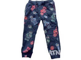 Tmavě modré tepláky LEGO figurky pro kluky secondhand H&M