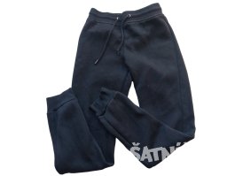 Černé kalhoty se šňůrkou pro kluky secondhand Primark